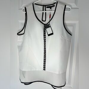 NESS NWT Sleeveless Beaded Blouse